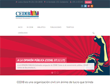 Tablet Screenshot of cedib.org